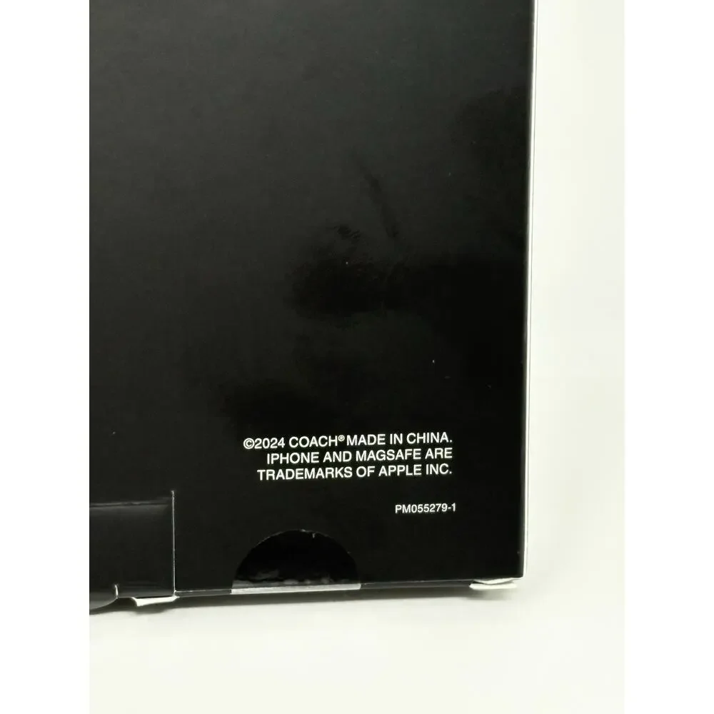 Coach iPhone 16 Pro Max Clear Case Signature Cs Deep Forest Logo Magsafe NIP